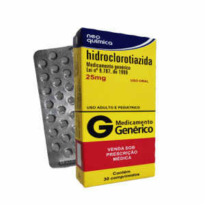 Hidroclorotiazida – 25mg